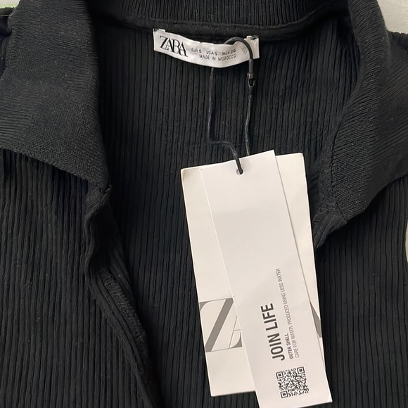 Zara Rib Polo with Gather Detail top - Picture 8 of 8